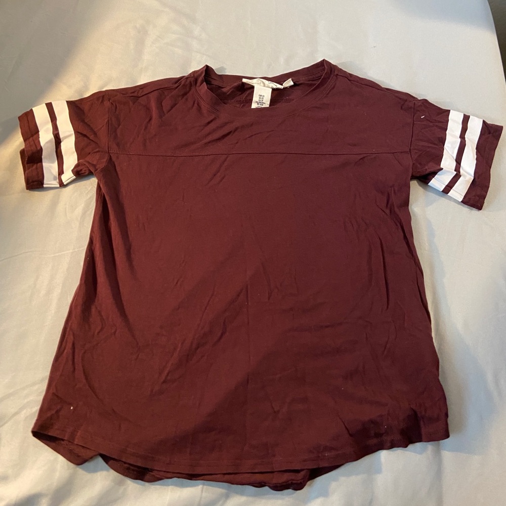 Wine colored t-shirt from H&M